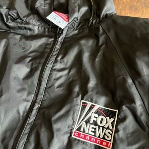 🔥Rare Fox News Champion Branded Ultra Black Jacket🔥